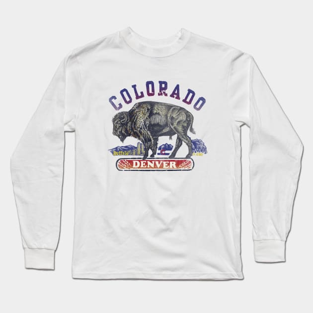colorado buffalo Long Sleeve T-Shirt by inkzella